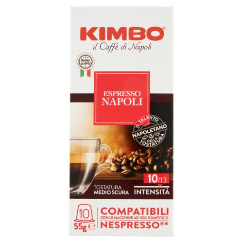 Kimbo Espresso Napoli Compatibili con le Macchine Nespresso* 10 x 5,5 g
