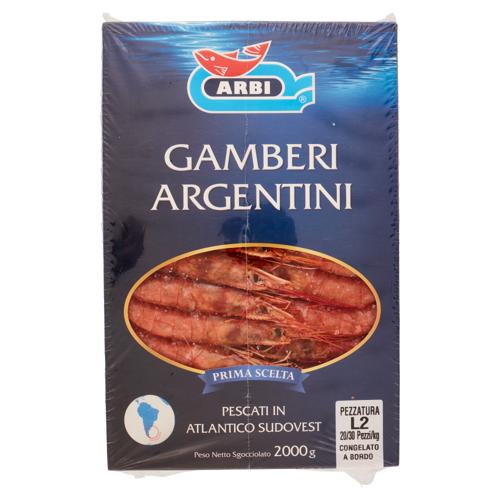 Arbi Gamberi argentini Prima Scelta 2000 g
