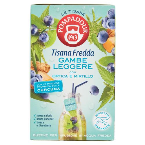 Pompadour Le Tisane Tisana Fredda Gambe Leggere 18 x 2,5 g