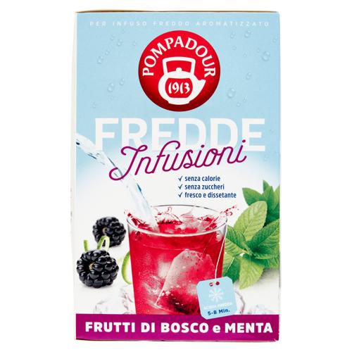 Pompadour Fredde Infusioni Frutti di Bosco e Menta 18 x 2,5 g