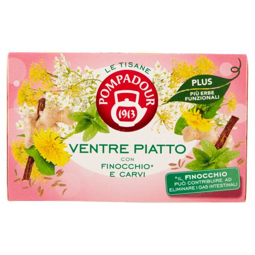 Pompadour Le Tisane Plus Ventre Piatto con Finocchio* e Carvi 18 x 2,2 g