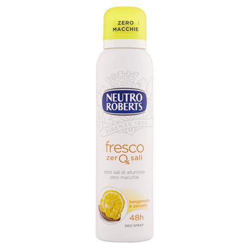 Neutro Roberts fresco zero% sali bergamotto e zenzero Deo Spray 150 ml