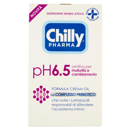 Chilly Pharma Detergente Intimo Attivo pH6.5 Lenitivo per maturità e cambiamento 250 ml