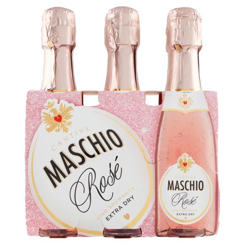 Cantine Maschio Rosé Vino Spumante Extra Dry 3 x 20 cl