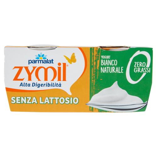 Zymil Alta Digeribilità Yogurt Bianco Naturale Zero Grassi Senza Lattosio 2 x 125 g