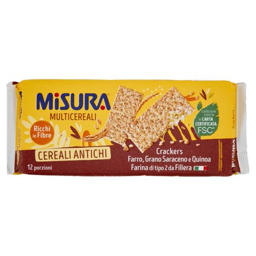Misura Multicereali Crackers Farro, Grano Saraceno e Quinoa 350 g