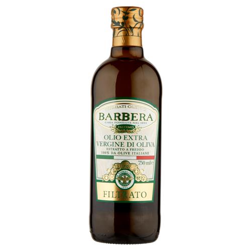 Barbera Filtrato Olio Extra Vergine di Oliva 100% da Olive Italiane 750 ml