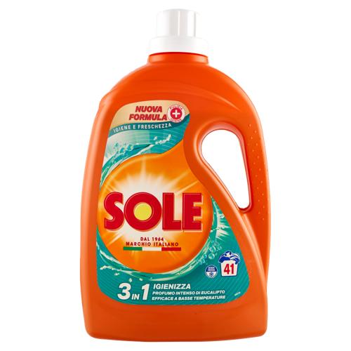 Sole Detersivo lavatrice Igiene e Freschezza 41 lavaggi 1,845 L