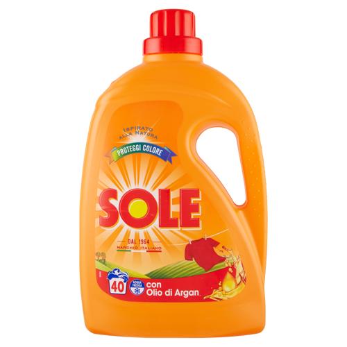Sole Detersivo lavatrice Proteggi Colore con Olio di Argan 40 lavaggi 2 L