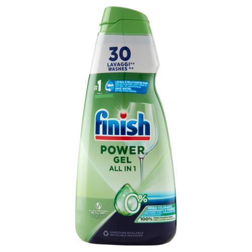 Finish Power Gel 0% liquido lavastoviglie 30 lavaggi 600 ml