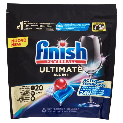 Finish Ultimate All in One Regular pastiglie lavastoviglie 20 lavaggi 258 gr