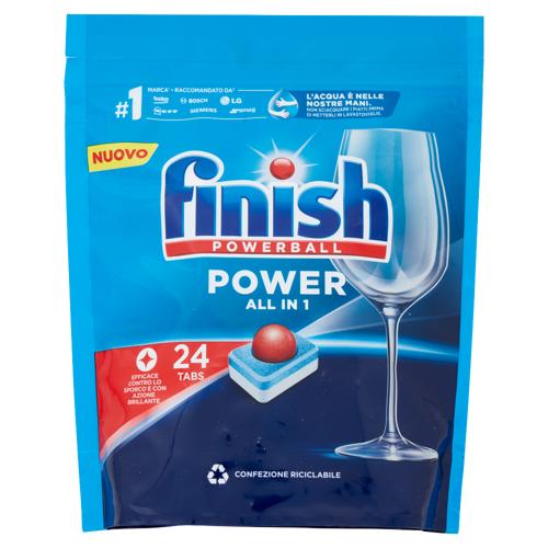 Finish Power All in One Regular pastiglie lavastoviglie 24 lavaggi 384 gr