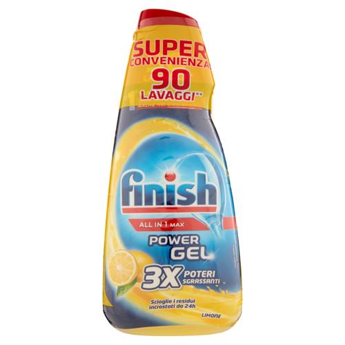 Finish Power Gel Lemon 3 x 30 lavaggi liquido lavastoviglie 3 x 600 ml