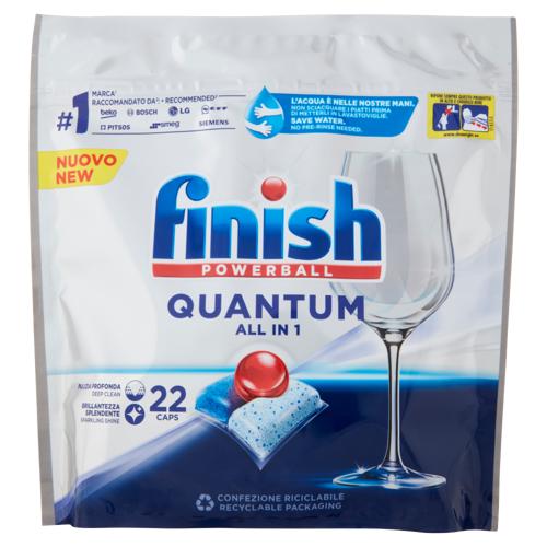 Finish Quantum All in One Regular pastiglie lavastoviglie 22 lavaggi 228,8 gr