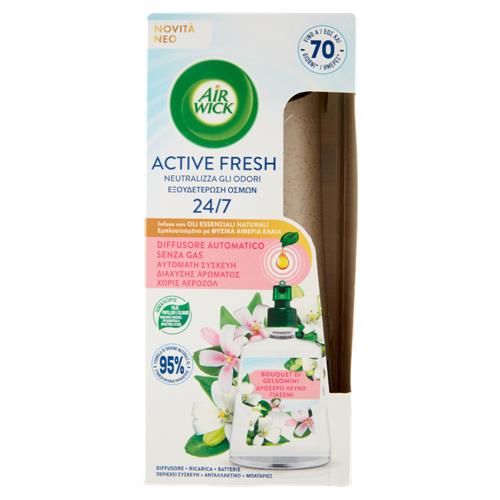 Air Wick Active Fresh Diffusore Automatico Bouquet di Gelsomini Profumatore per ambiente 228 ml