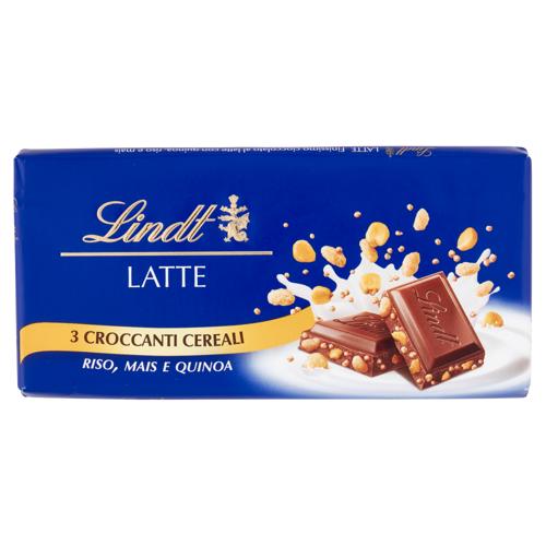 Lindt Gamme Bleue Tavoletta Cioccolato al latte Tre cereali 100 g