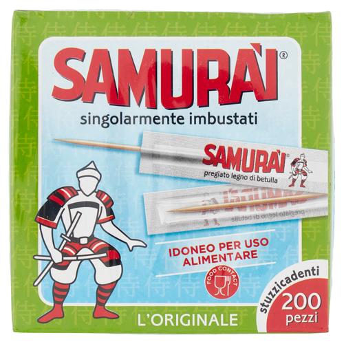 Samurài l'Originale stuzzicadenti singolarmente imbustati 200 pz