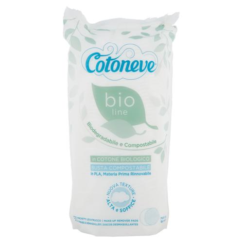 Cotoneve bio line Dischetti Levatrucco Maxi Ovali Duo Plus in Cotone Biologico 50 pz