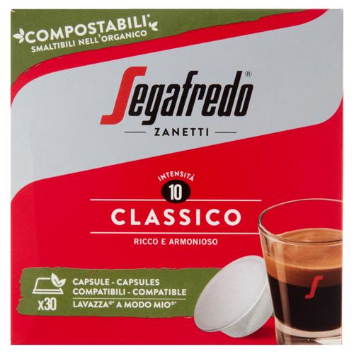 Segafredo Zanetti Classico Compostabili** Capsule Compatibili Lavazza* A Modo Mio* 30 x 7 g