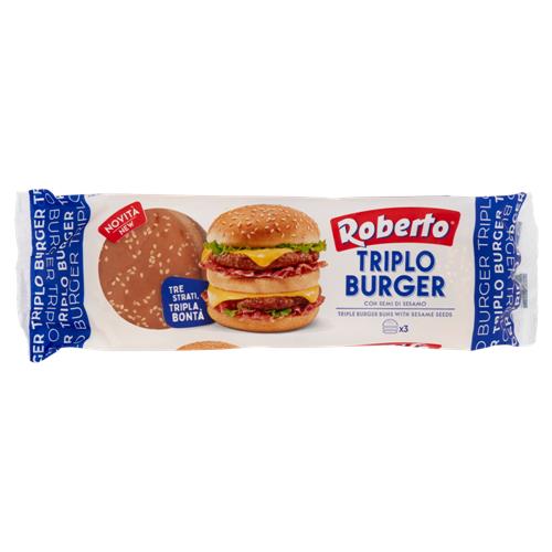 Roberto Triplo Burger con Semi di Sesamo 240 g