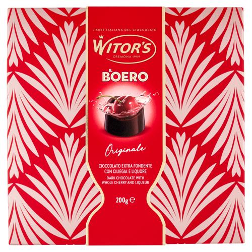 Witor's Bridgerton il Boero Originale Cioccolato Extra Fondente con Ciliegia e Liquore 200 g