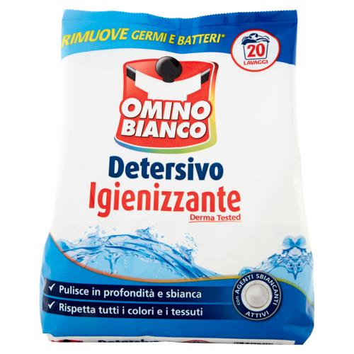 Omino Bianco - Detersivo Lavatrice Igienizzante in Polvere, 20 Lavaggi