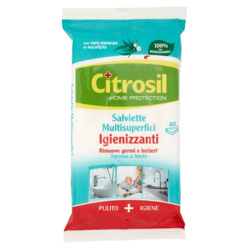Citrosil Home Protection Salviette Multisuperfici Igienizzanti Eucalipto 40 pz