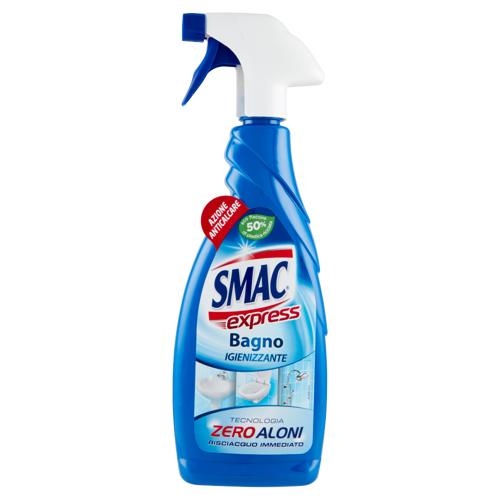 Smac Express Igienizzante Bagno Spray, Tecnologia Zero Aloni, Azione Anticalcare, 650 ml