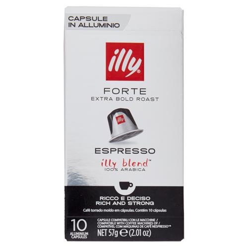 illy Forte Espresso 10 Capsule Compatibili con le Macchine Nespresso* 57 g