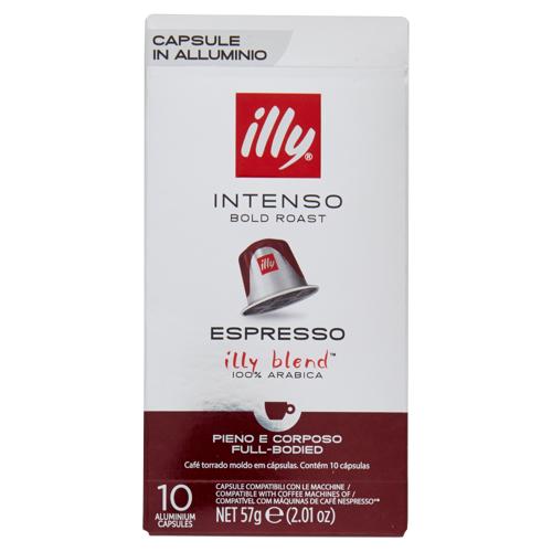 illy Intenso Espresso 10 Capsule Compatibili con le Macchine Nespresso* 57 g