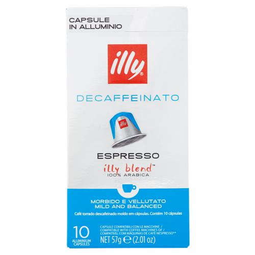 illy Decaffeinato Espresso 10 Capsule Compatibili con le Macchine Nespresso* 57 g