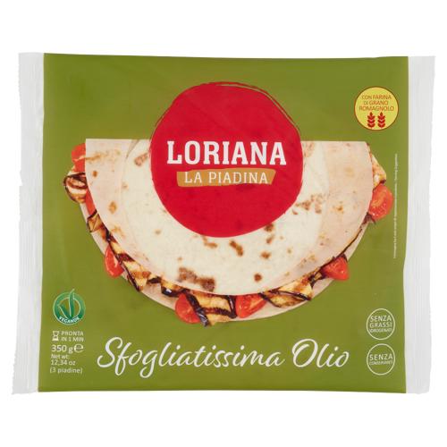 Loriana Sfogliatissima Olio 3 piadine 350 g