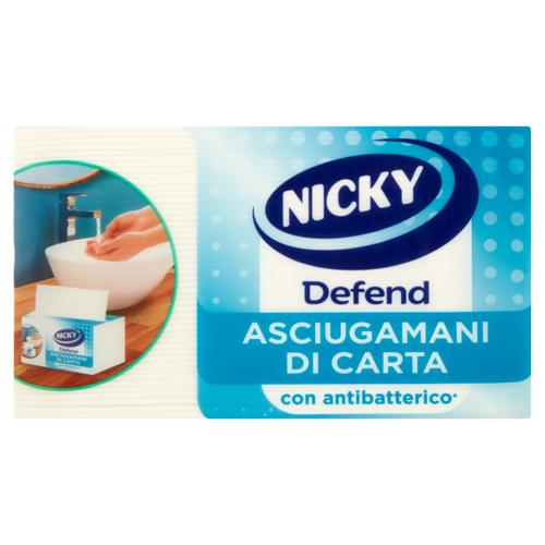 Nicky Defend Asciugamani di Carta con antibatterico* Fogli 100 pz