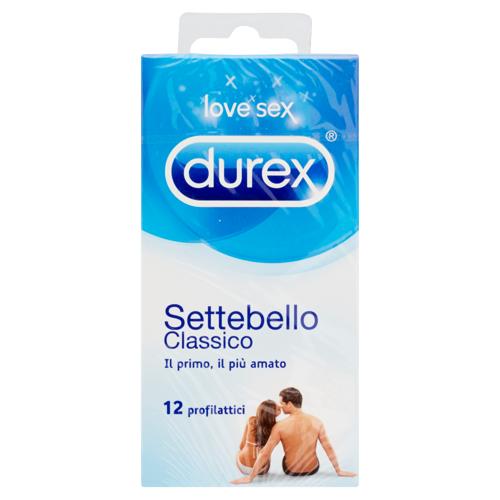 Durex Preservativi Settebello Classico, 12 Profilattici
