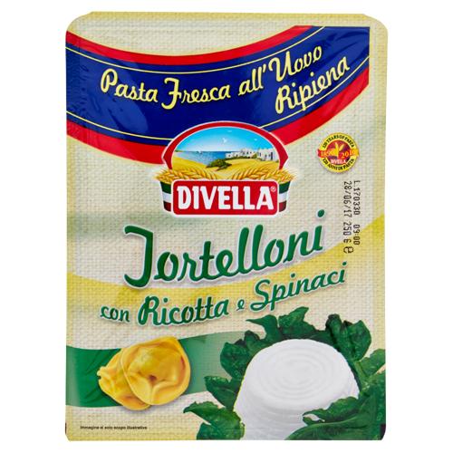 Divella Pasta Fresca all'Uovo Ripiena Tortelloni con Ricotta e Spinaci 250 g