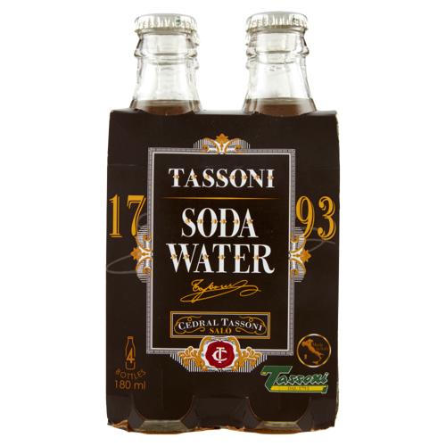 Tassoni Soda Water 4 x 180 ml