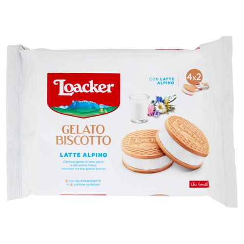 Loacker Gelato Biscotto Latte Alpino 4 x 66 g