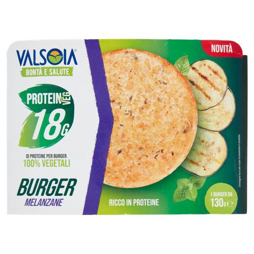 Valsoia Bontà e Salute Protein Veg 18G Burger Melanzane 130 g