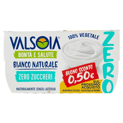 Valsoia Bontà e Salute Bianco Naturale Zero Zuccheri 2 x 125 g