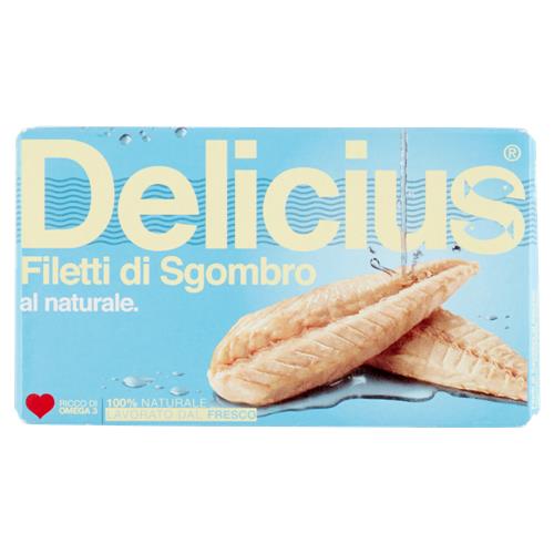 Delicius Filetti di Sgombro al naturale 90 g