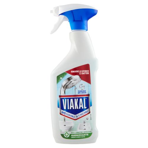 Viakal Detersivo Anticalcare Bagno e Cucina Igienizzante Spray 470 ml