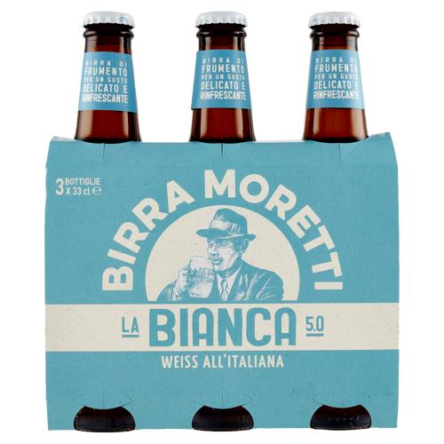 Birra Moretti la Bianca 5.0 3 x 33 cl