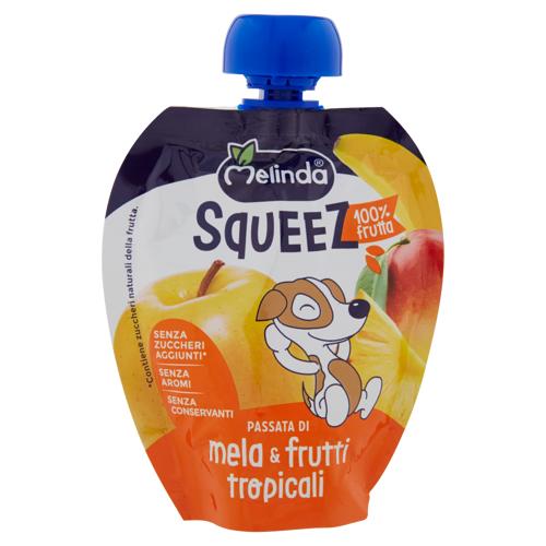 Melinda Squeez 100% frutta Passata di mela & frutti tropicali 90 g