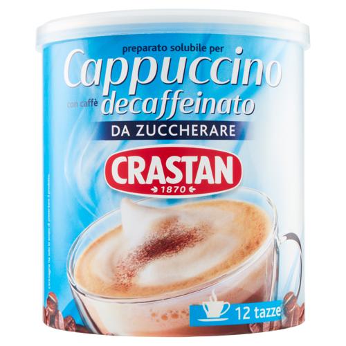 Crastan preparato solubile per Cappuccino con caffè decaffeinato da Zuccherare 150 g