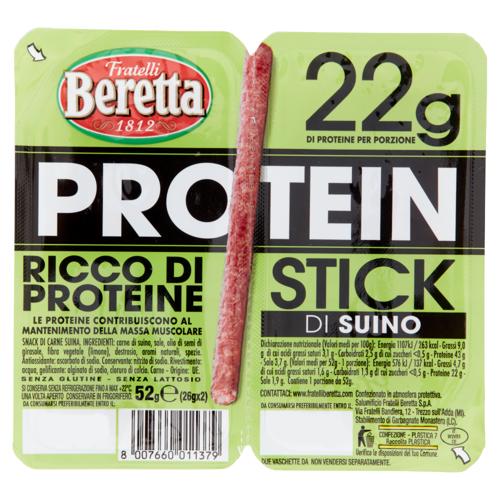 Fratelli Beretta Protein 22g Stick di Suino 2 x 26 g