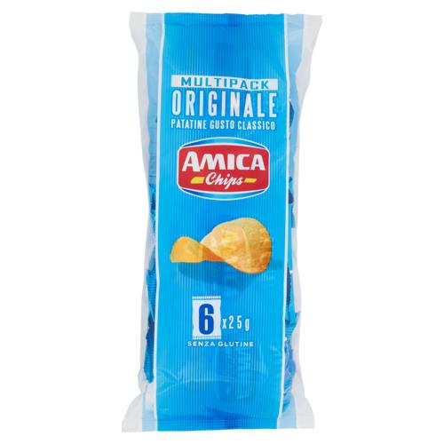Amica Chips Originale Patatine Gusto Classico 6 x 25 g