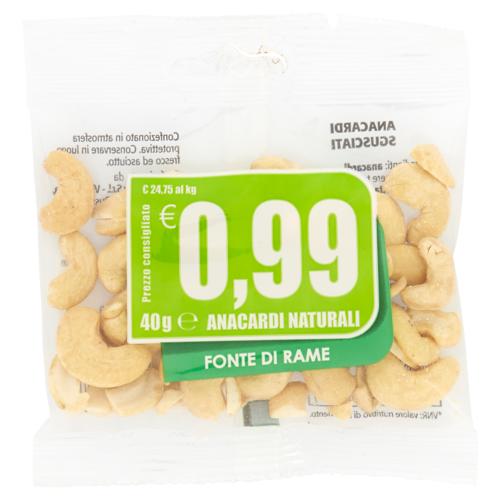 Anacardi Naturali	40 g