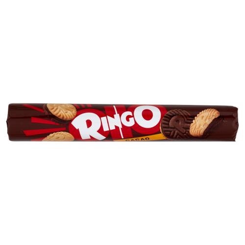 Ringo Cacao Biscotti Farciti con Crema Cacao Snack Merenda Tubo, 165g
