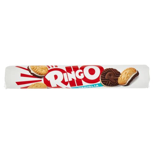 Ringo Vaniglia Biscotti Farciti con Crema Vaniglia Snack Merenda Tubo 165g