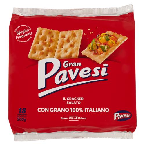 Gran Pavesi il Cracker Salato Grano 100% italiano 560g